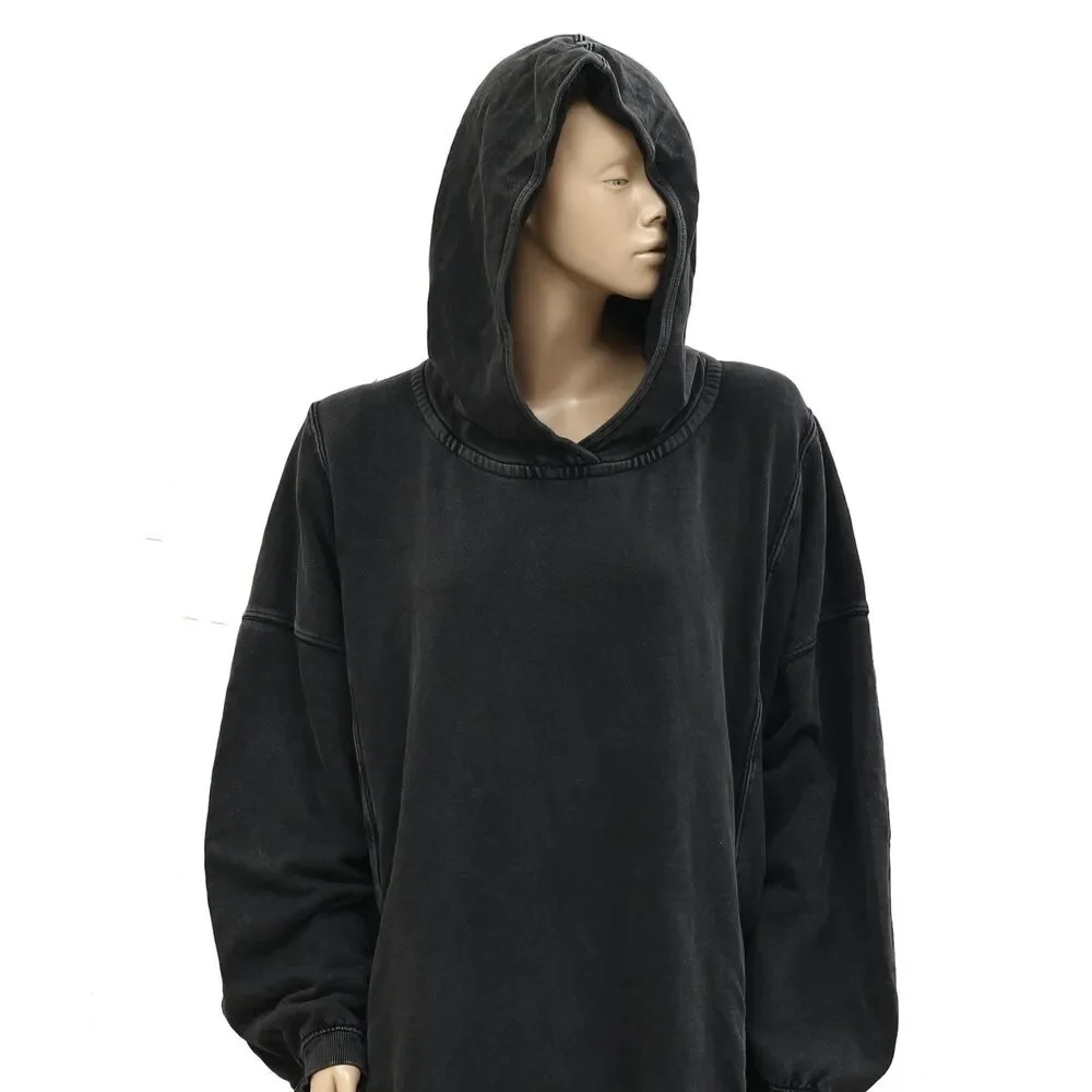Free People We The Free Maxi Hoodie Sweatshirt Dress Oversized Cotton XS 285326
